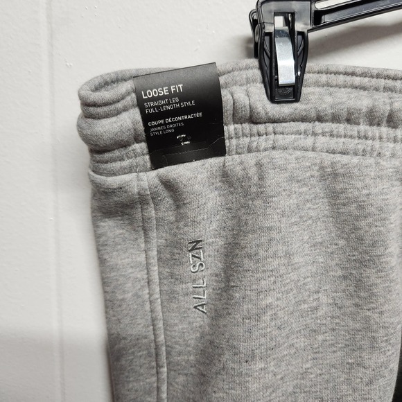Adidas Pants Womens Medium Gray All SZN Fleece Cuffed Joggers Sweatpants‎ HK0442 - Picture 3 of 11